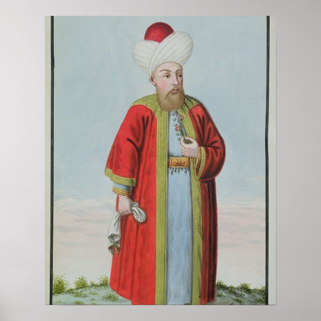 Amurath (Murad) II (1404-51) Sultan 1421-51, från Poster (Framsidan)