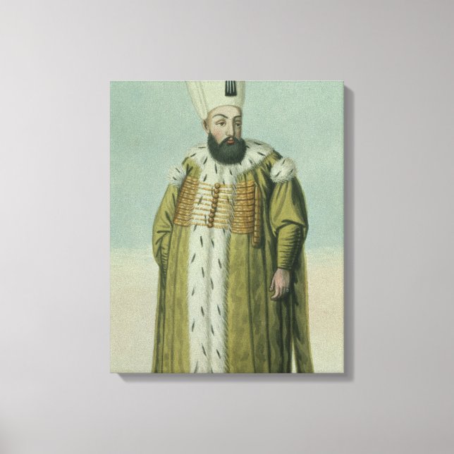 Amurath (Murad) III (1546-95) Sultan 1574-95, från Canvastryck (Framsida)