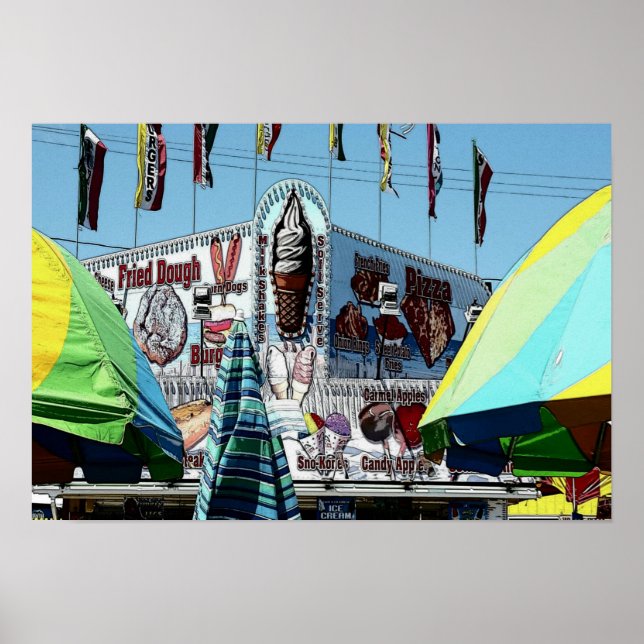 Amusack Snack stand Old Orchard Beach Maine Poster (Framsidan)