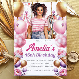 Amusaparken African American Birthday Inbjudningar
