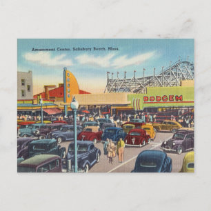 Amusement Center, Salisbury Beach, Massachusetts Vykort