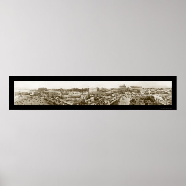 Amusement Long Beach Photo 1908 Poster (Framsidan)