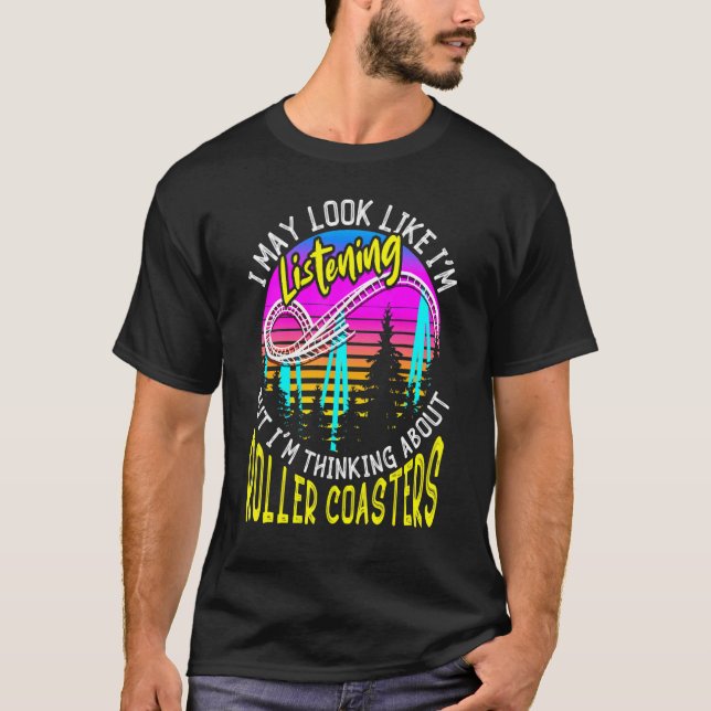 Amusement Park funderar på Roller Underlägg T Shirt (Framsida)