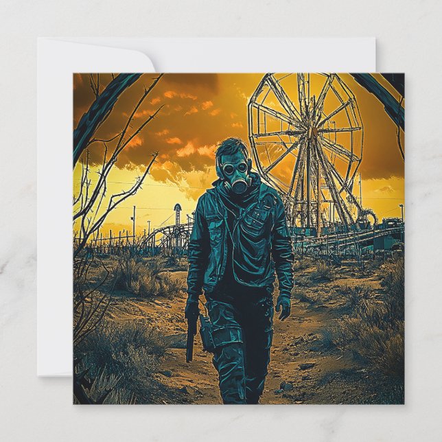 Amusement Park Julkort (Framsida)