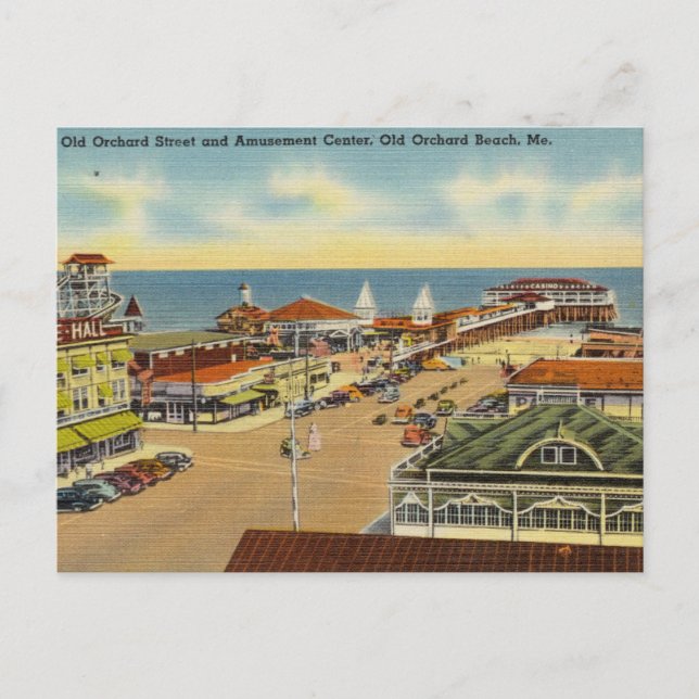 Amusement Park, Old Orchard Beach, Maine Vykort (Framsida)