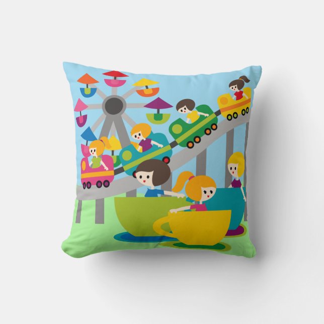 Amusement Park Pillow Kudde (Framsida)