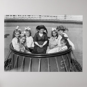 Amusement Park Ride, 1921 Poster