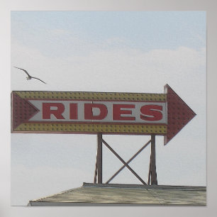 Amusement Park Rides Poster