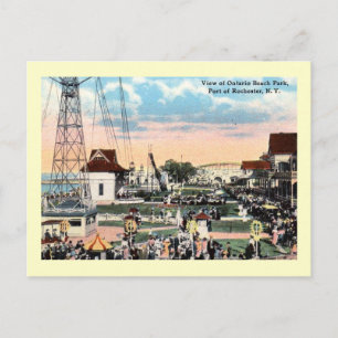 Amusement Park, Rochester, New York Vintage Vykort