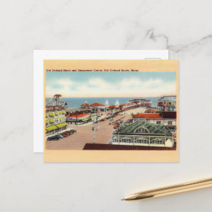 Amusement Park vid Old Orchard Beach Vykort