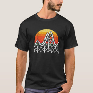Amusement Park Vintage Roller Underlägg Älskare Ad T Shirt