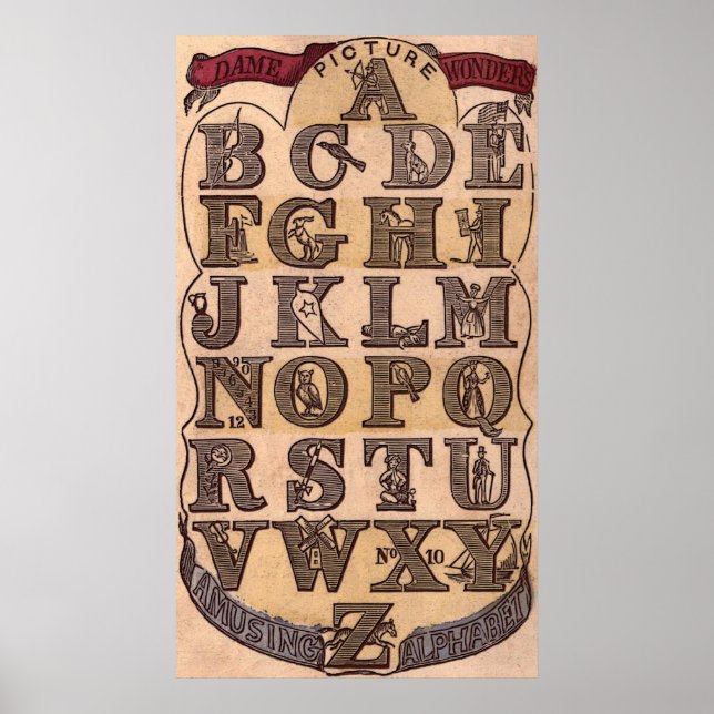 Amusing Alphabet Poster (Framsidan)