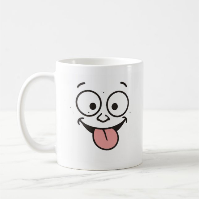 Amusing and funny mood coffee cups kaffemugg (Vänster)