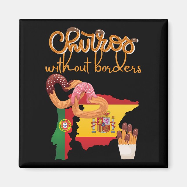 Amusing Churros Snack utan Gräns Magnet (Framsidan)