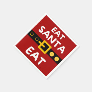 Amusing Eat Santa Eat Pappersservett