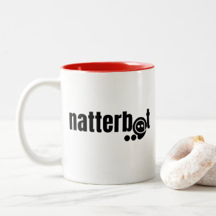Amusing Human Interface Natterbot Två-Tonad Mugg