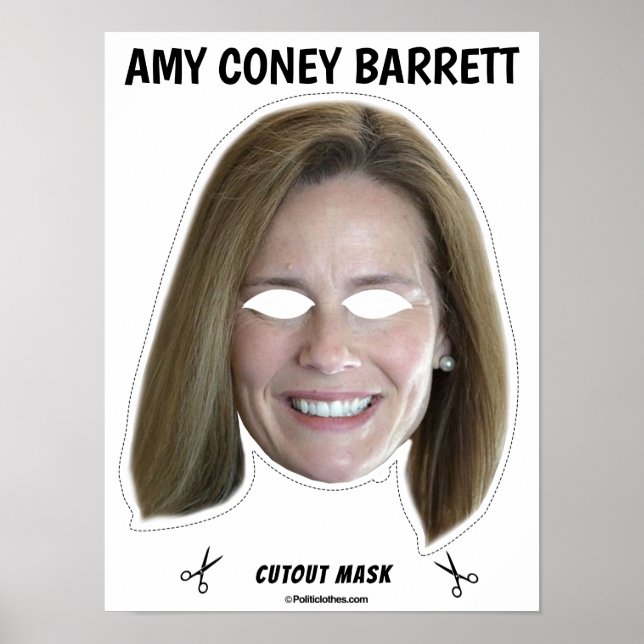 AMY CONEY BARRETT Halloween Mask Poster (Framsidan)