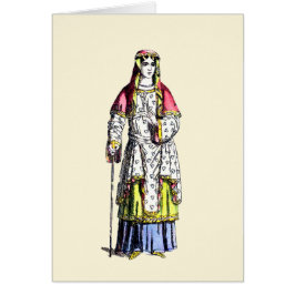 AMY ~ COSTUMES ~ 950 AD ~ Personlig Hälsningskort