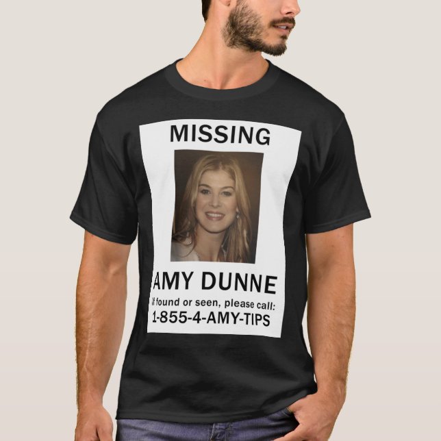 Amy Dunne Missing Poster Essential T-Shirt (Framsida)