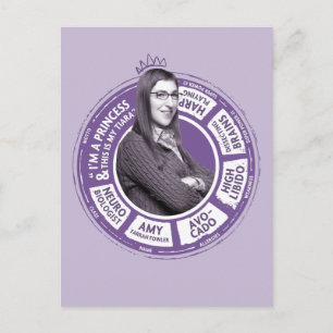 Amy Farrah Fowler Info Grafik Vykort
