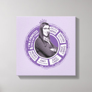 Amy Farrah Fowler Info Graphic Canvastryck