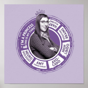 Amy Farrah Fowler Info Graphic Poster