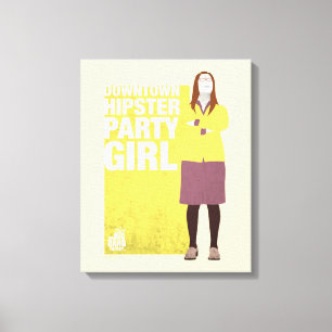 Amy Hipster Party Girl Canvastryck