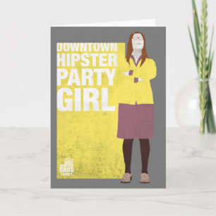 Amy Hipster Party Girl Kort