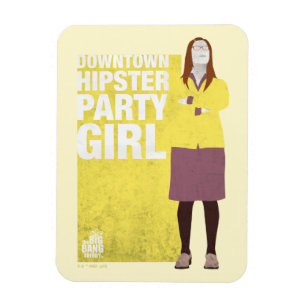 Amy Hipster Party Girl Magnet