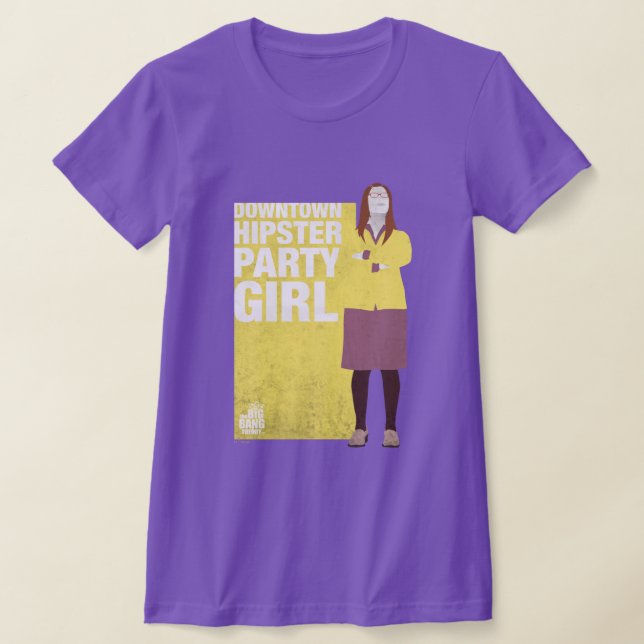 Amy | Hipster Party Girl T Shirt (Laydown)