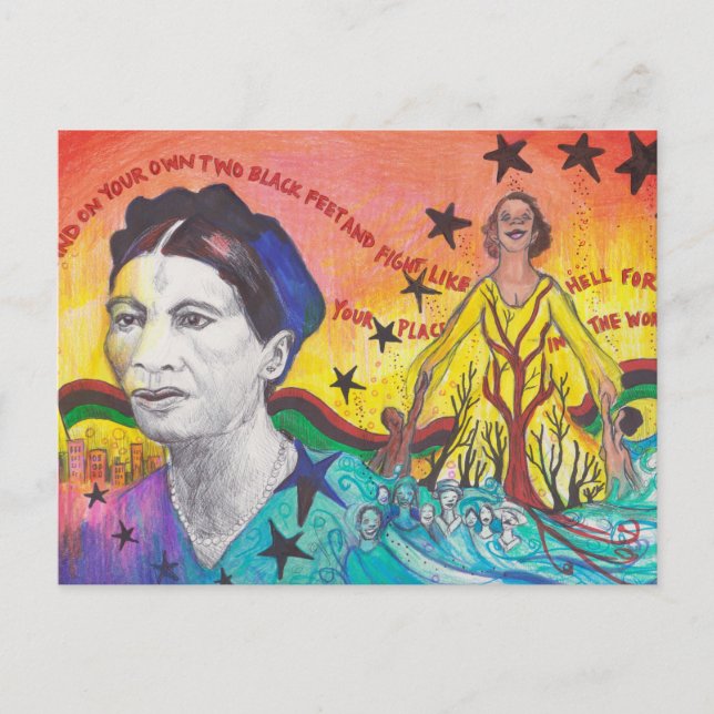 Amy-Jacques Garvey Postcard Vykort (Framsida)