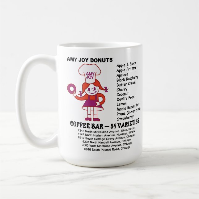 Amy Joy Donut Shops of Illinois Kaffemugg (Vänster)