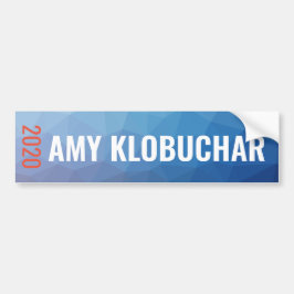 Amy Klobuchar 2020 geometriska blått Bildekal
