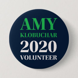 Amy Klobuchar 2020 Volunteer Round Button Knapp