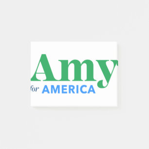 Amy Klobuchar för president 2020 Post-it Block