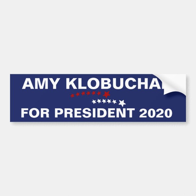 Amy Klobuchar för presidenten 2020 Bildekal (Framsidan)