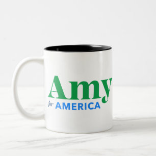 Amy Klobuchar för presidenten 2020 Två-Tonad Mugg