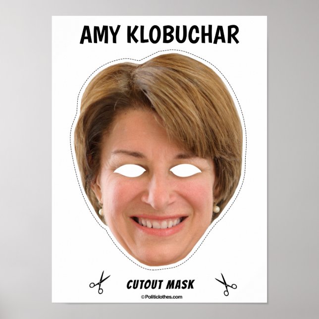 AMY KLOBUCHAR Halloween Mask Poster (Framsidan)