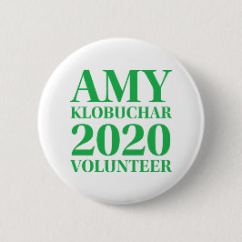 Amy Klobuchar Volunteer 2 tums Round Button Knapp