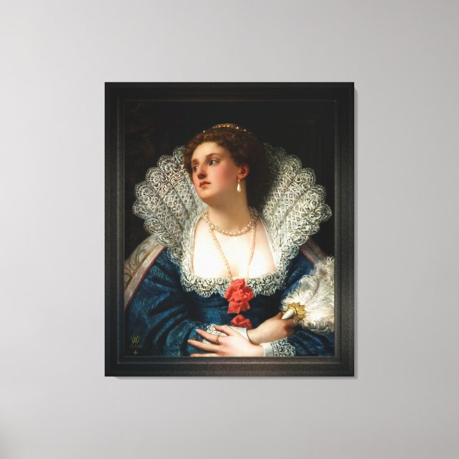 Amy Robsart av William Frederick Yeames Canvastryck (Framsida)