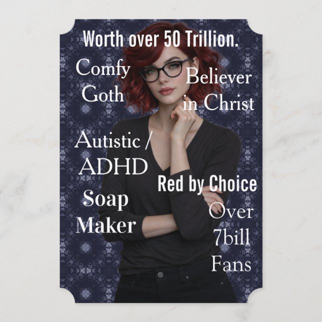 Amy Rosen Blue Julkort (Framsida)