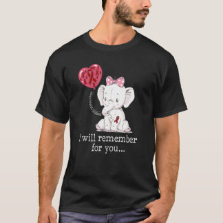 Amyloidos Awareness Elephant T Shirt