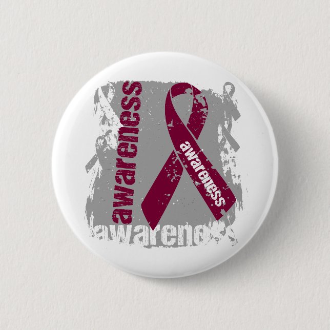 Amyloidos Awareness Grunge Ribbon Knapp (Framsida)