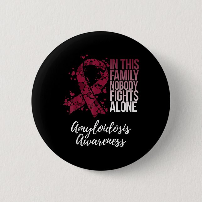 Amyloidos Awareness Products Family Support Awar Knapp (Framsida)