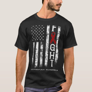 Amyloidosiskrigare US flagga Grafisk konst T Shirt