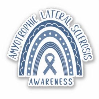 Amyotrofisk Lateral skleros ALS Regnbågsticker Klistermärken