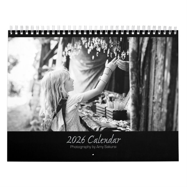Amy's 2026 Monokroma Fotokalender Kalender (Omslag)