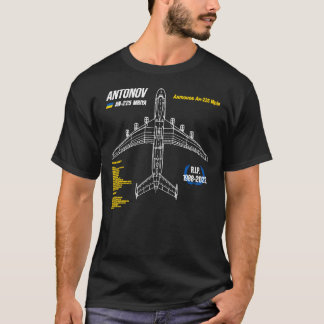 AN-225 Antonov Mriya Cargo Plane RIP Poster Classi T Shirt
