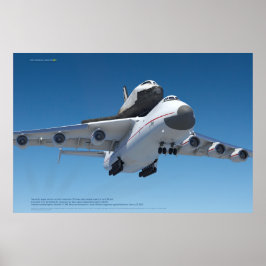 An-225 Mriya & Buran i skyn Poster