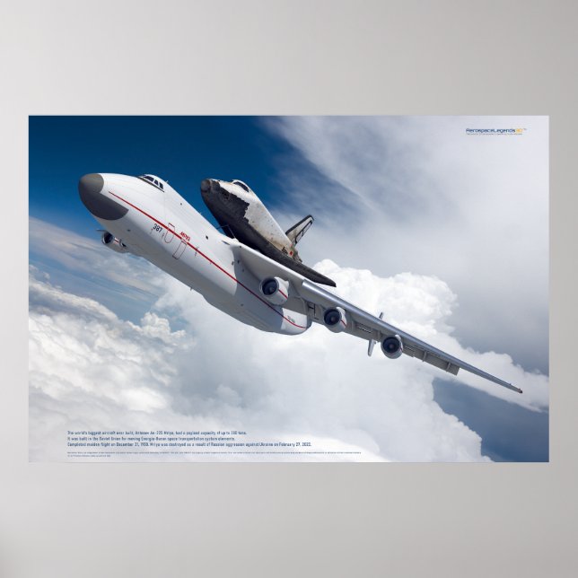 An-225 Mriya & Buran: Space Legends Poster (Framsidan)
